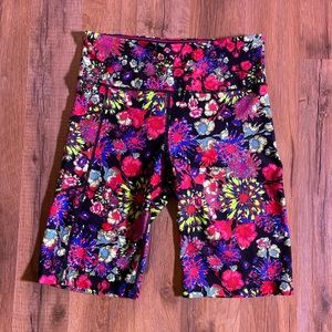 Calvin Klein Neon Flower Bike Shorts size Small